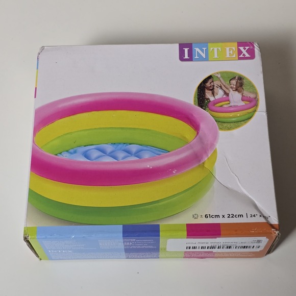 Intel Other - Intex Inflatable Sunset Glow Baby‎ Pool 24" x 8.5" - Kids Backyard Play Pool